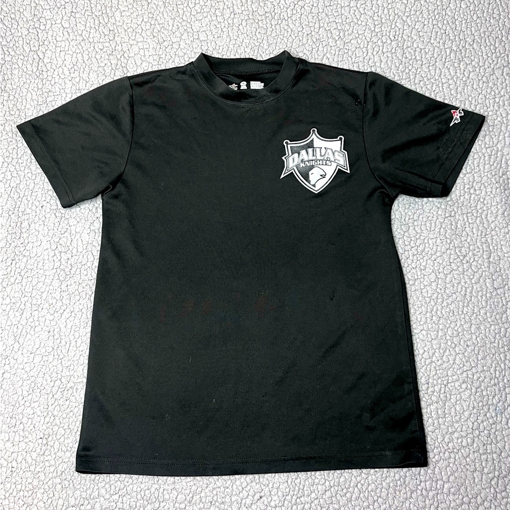Dallas Knights Black And Gray Short Sleeve T Shirt Boys Size Medium